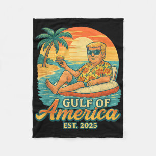 Cobertor De Velo Camisa Engraçada Do Golfo Dos Eua América No Leste