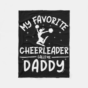 Cobertor De Velo Camisa engraçada do pai de cheerleading Orgulho Di