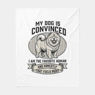 Cobertor De Velo Camisa engraçada para amantes de cães com Chow C g