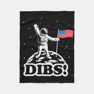 Cobertor De Velo Camisa Espacial Divertida EUA Astronauta Bandeira