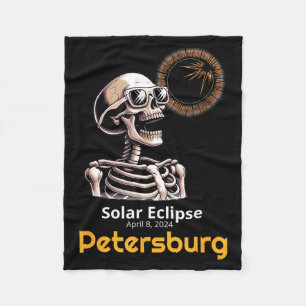 Cobertor De Velo Camisa Esqueleto Eclipse Solar Petersburg Indiana