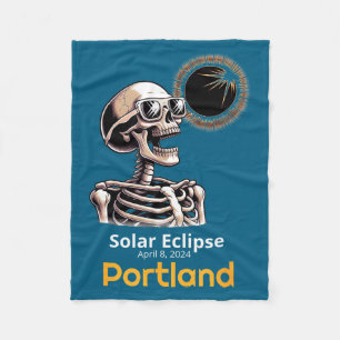 Cobertor De Velo Camisa Esqueleto Eclipse Solar Portland Indiana