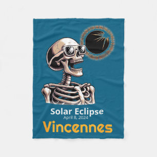 Cobertor De Velo Camisa Esqueleto Eclipse Solar Vincennes Indiana