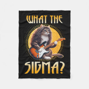 Cobertor De Velo Camisa Gato Sigma Piada Meme Sigma Brainrot Rizz S