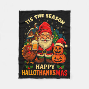 Cobertor De Velo Camisa Gnome Feliz Hallothanksmas Dia das Bruxas A