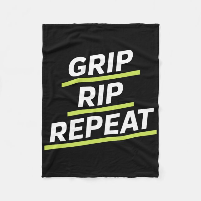 Cobertor De Velo Camisa Grip Rip Repeat Disc Golf Para Entusiastas  (Frente)