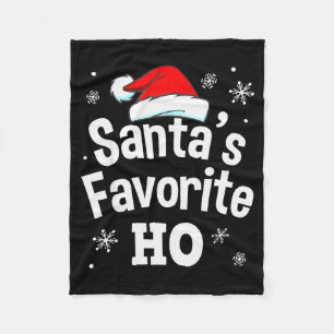 Cobertor De Velo Camisa Ho favorita do Papai Noel de Natal, Adulto