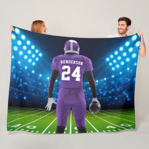 Cobertor De Velo Camisa Leve Personalizada Jogador de Futebol