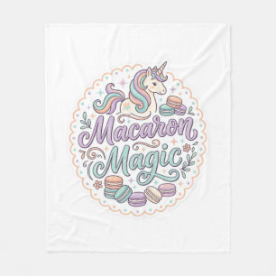 Cobertor De Velo Camisa Mágica de Macaron Unicórnio Caprichosa Desi