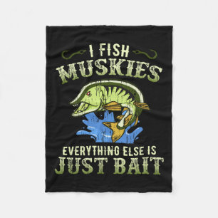 Cobertor De Velo Camisa Musky Fish Gift Idea Muskie