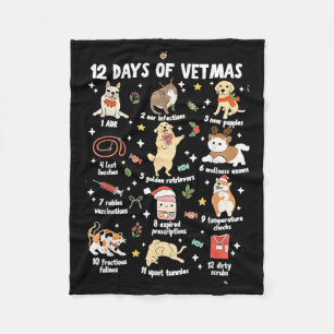 Cobertor De Velo Camisa Natal Veterinário Medicina Veterinária V