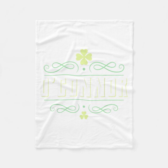 Cobertor De Velo Camisa OConnor - Sobrenome Irlandês (Frente)