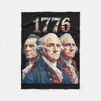 Cobertor De Velo Camisa Patriótica dos Pais Fundadores Históricos d