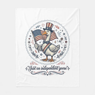 Cobertor De Velo Camisa Patriótica Vintage Independent Goose (