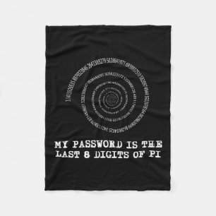 Cobertor De Velo Camisa Pi-Day T - Minha Palavra É Os Últimos 8 Díg