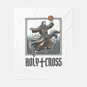 Cobertor De Velo Camisa Religiosa de Basquete Vintage da Santa Cruz