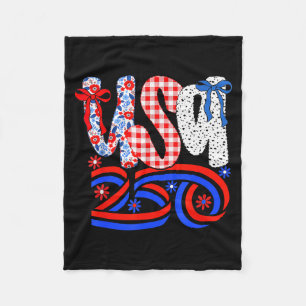 Cobertor De Velo Camisa Retro Americana Coquette Bow 250 Flag, 4 de