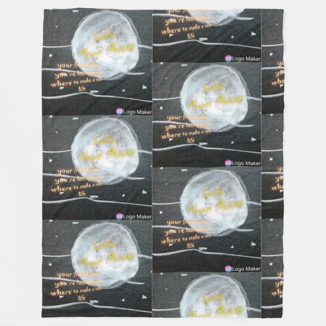 Cobertor De Velo Camisa Rosa da Lua (Frente)