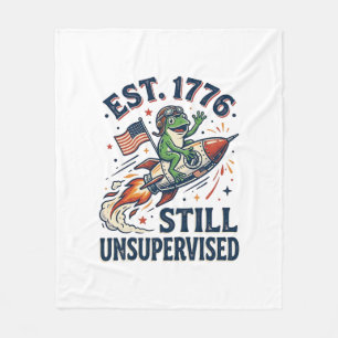 Cobertor De Velo Camisa Sapo Vintage Foguete Est 1776 Sem Supervisã