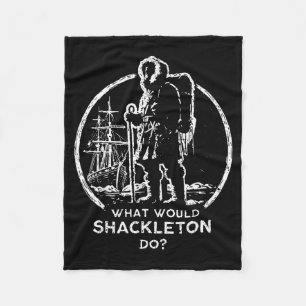 Cobertor De Velo Camisa Shackleton Liderança Energia Gerentes Retro