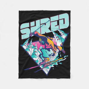 Cobertor De Velo Camisa Shred Vintage Freestyle Ski Fato dos Anos 8