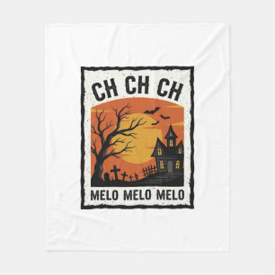 Cobertor De Velo Camisa Silhueta de Árvore Assombrada no Halloween