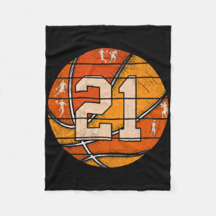 Cobertor De Velo Camisa Sketll Número #21 Amor Sketll Jogador Vinta