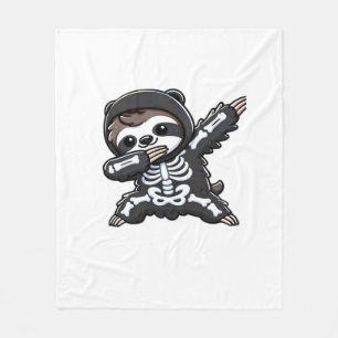 Cobertor De Velo Camisa Sloth Halloween Esqueleto Crianças Mulheres