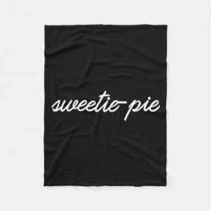 Cobertor De Velo Camisa Sweetie Pie Doce Dia dos Namorados Aniversá