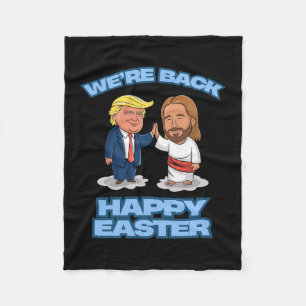 Cobertor De Velo Camisa Trump Páscoa Jesus Trump Estamos Ck Engraça