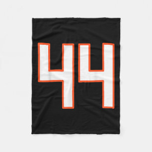 Cobertor De Velo Camisa Uniforme Srts Laranja e Branco Número 44 Pl