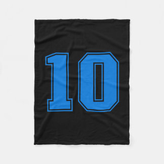Cobertor De Velo Camisa universitária azul do time esportivo número