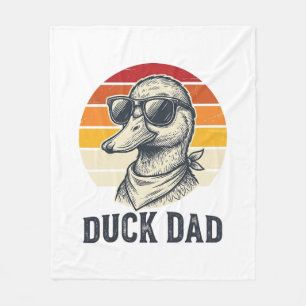 Cobertor De Velo Camisa Vector de Óculos de Sol de Pato Vintage Pai