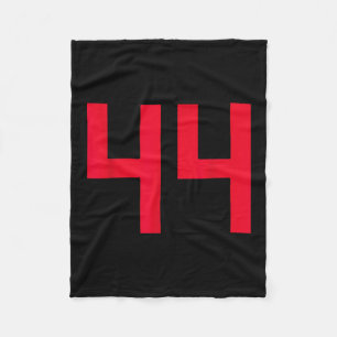 Cobertor De Velo Camisa Vermelha e Preta Número 44 Uniforme do Joga
