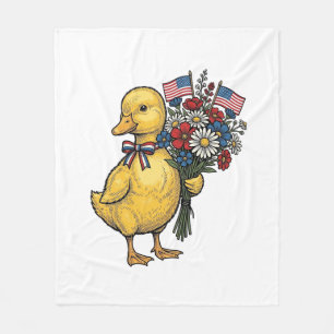 Cobertor De Velo Camisa Vintage de Buquê de Flores de Patinho Patri
