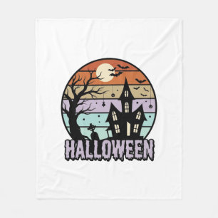 Cobertor De Velo Camisa Vintage de Casa Assombrada de Halloween Des