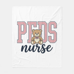 Cobertor De Velo Camisa Vintage de Enfermeira Pediátrica Urso Teddy
