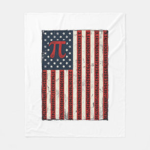 Cobertor De Velo Camisa Vintage Pi Bandeira Americana Design Profes