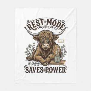 Cobertor De Velo Camisa Vintage Preguiçosa de Vaca Eficiente Energe