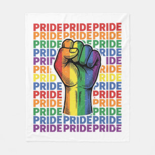Cobertor De Velo Camisa Vintage Pride Punho Erguido Arco-íris Desig