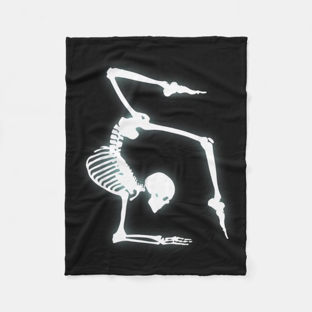 Cobertor De Velo Camisas de Ginástica Fantasia de Esqueleto Diverti (Frente)