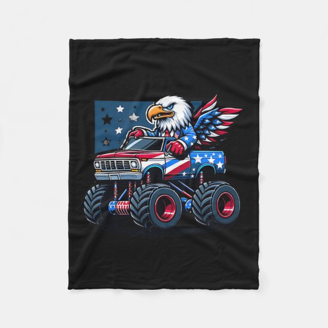 Cobertor De Velo Camisas De Julho Meninos Bandeira Americana (Frente)