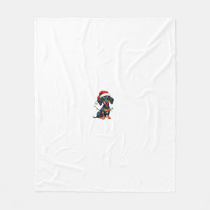 Cobertor De Velo Camisas de Natal de Árvore de Cachorro Dachshund P