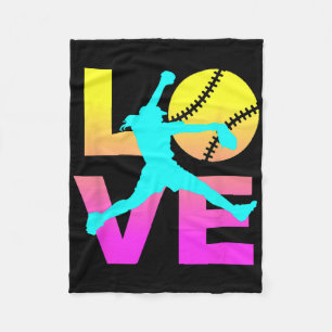 Cobertor De Velo Camisas de Softbol para Meninas Amam