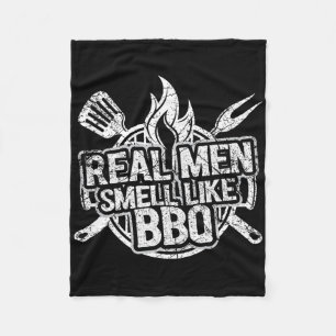 Cobertor De Velo Camisas de verdadeiros homens cheiram como churras