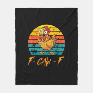 Cobertor De Velo Camisas Engraçadas de Frango F-Caw-F Pôr do Sol Vi