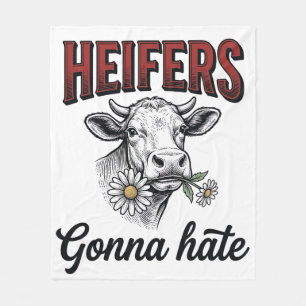 Cobertor De Velo Camisas Engraçadas de Vacas Novilhas Odiarão Camis