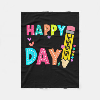 Cobertor De Velo Camisas Feliz Primeiro Dia de Aula para Professore