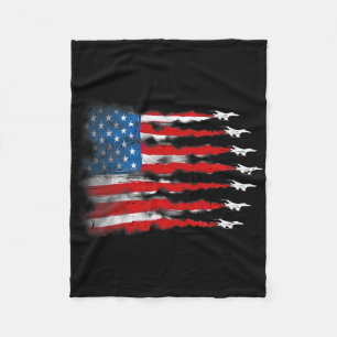 Cobertor De Velo Camisas Patrióticas Homens Jato Vermelho Branco Az