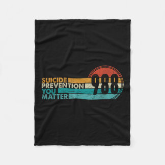 Cobertor De Velo Camiseta 988 Linha de Apoio à Prevenção de Suicídi